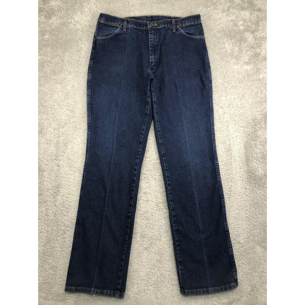 Wrangler Jeans Mens 36x34 (Tag 38x34) Blue Cowboy Cut 947STR